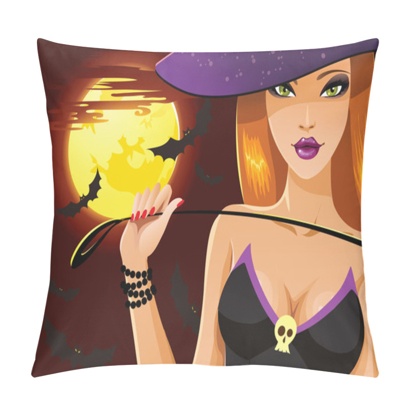 Personality  Cute Sexy Halloween Witch Pillow Covers