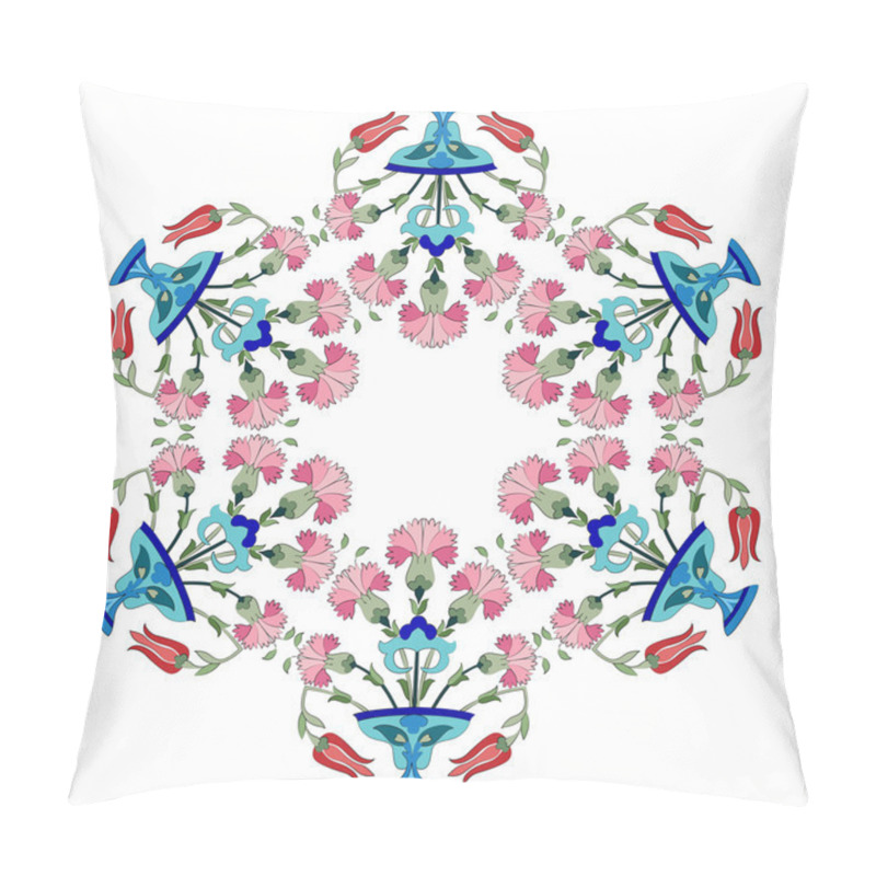 Personality  Ottoman Carnations And Tulips Version Two Pillow Covers