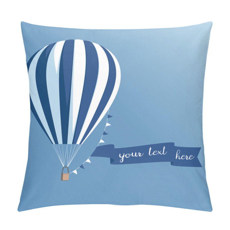 Personality  Balloon With Banner Pillow Covers