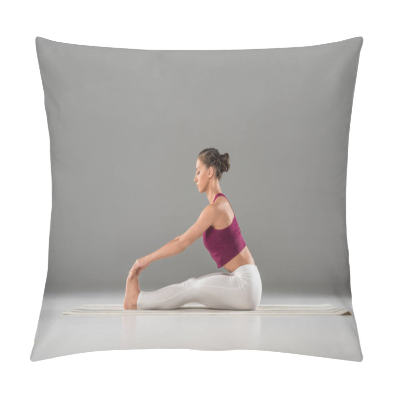 Personality  Woman Practicing Yoga  Pillow Covers