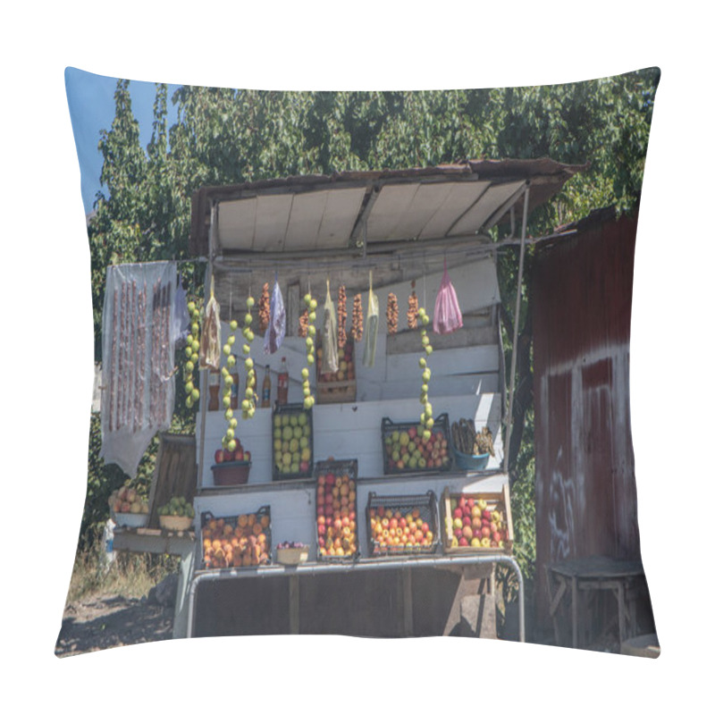 Personality  Rich Roadside Fruit Offerings In Armenia Pillow Covers