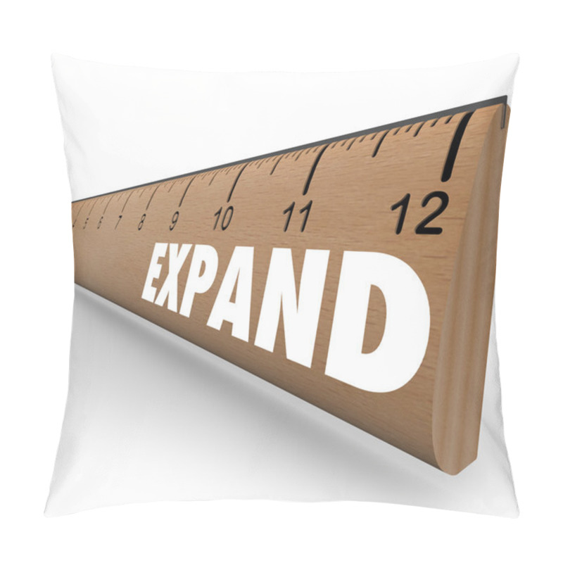 Personality  Expand Word Ruler Grow Expansion To New Level Pillow Covers