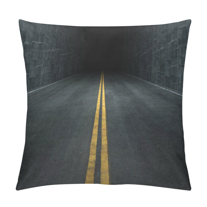 Personality  Sci Fi Futuristic Asphalt Tunnel Corridor Garage Cement Road Dou Pillow Covers