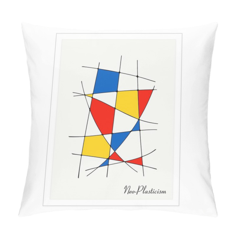 Personality  Modern Poster, Artwork Inspired Postmodern In The Style Of Neoplasticism, Bauhaus, Mondrian. Perfect For Interior Design, Printing, Web Design. Pillow Covers