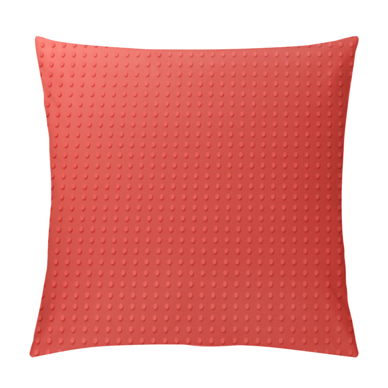 Personality  Bright Red Background With A Pattern Of Small Raised Dots. This Vibrant Texture Is Perfect For Creating Modern Designs, Abstract Graphics, And Bold Decorative Concepts For Versatile Projects Pillow Covers