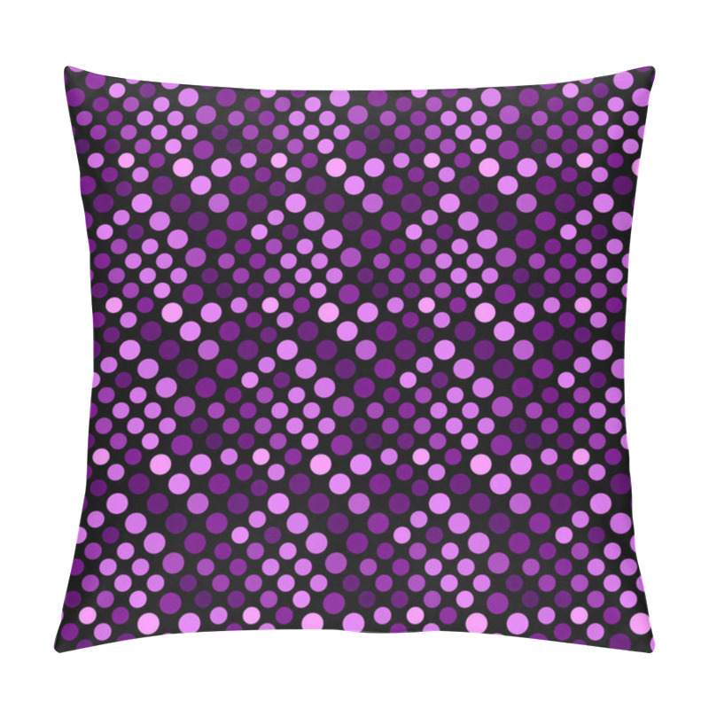 Personality  Seamless Circle Pattern Background - Violet Vector Design Pillow Covers