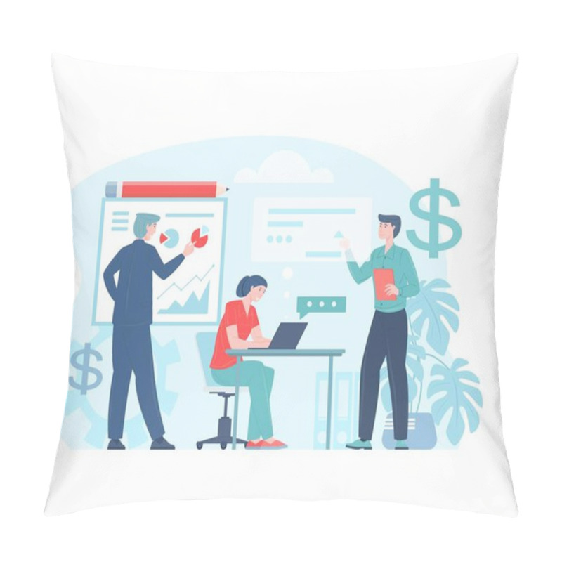 Personality  Business Workflow Or Teamwork Process Pillow Covers