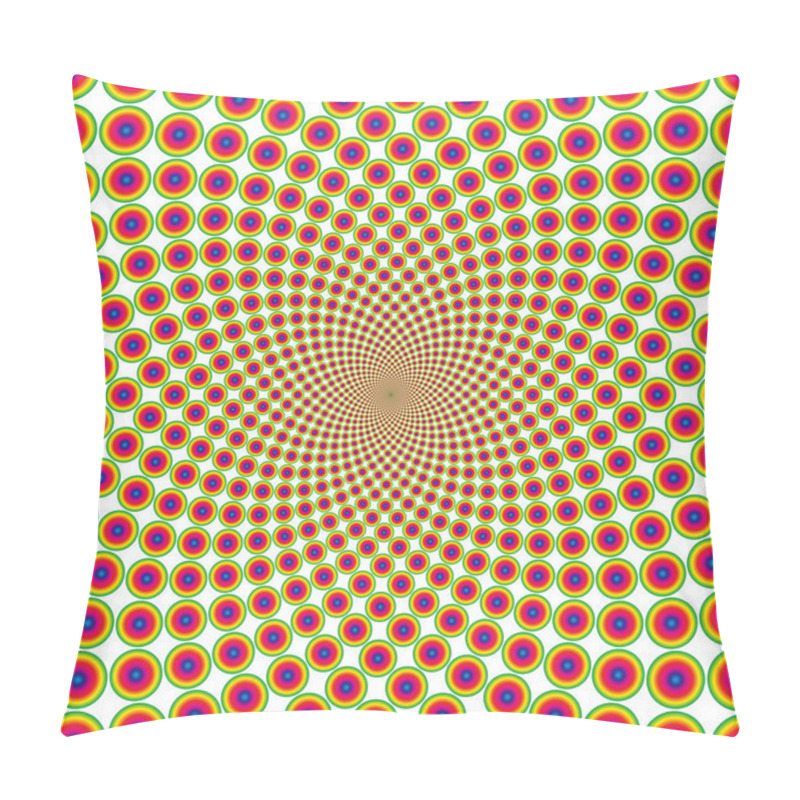 Personality  Vector Cyclic Optical Illusion Pillow Covers