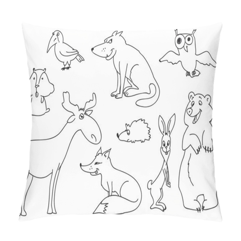 Personality  Forest Animals Pillow Covers