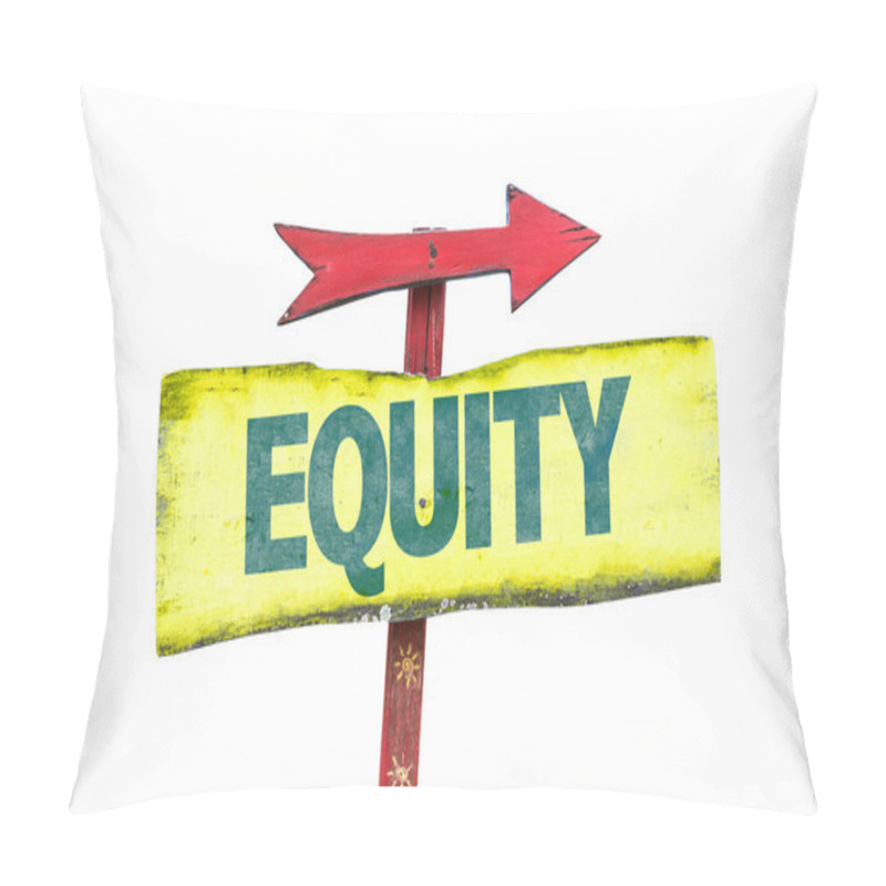 Personality  Equity Text Sign Pillow Covers