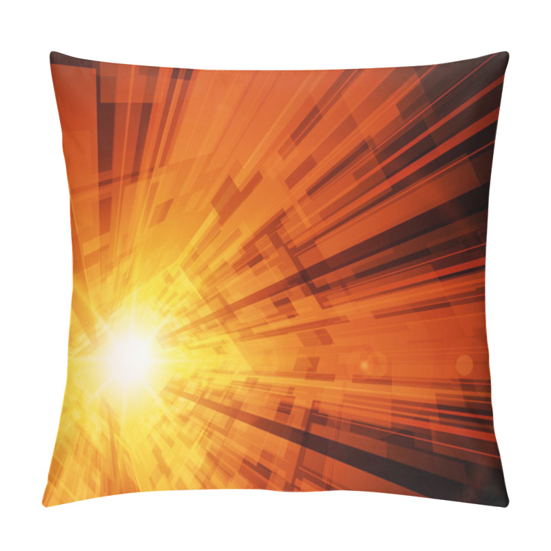 Personality  Abstract Virtual Space With Screen Vector Background. Eps 10. Pillow Covers