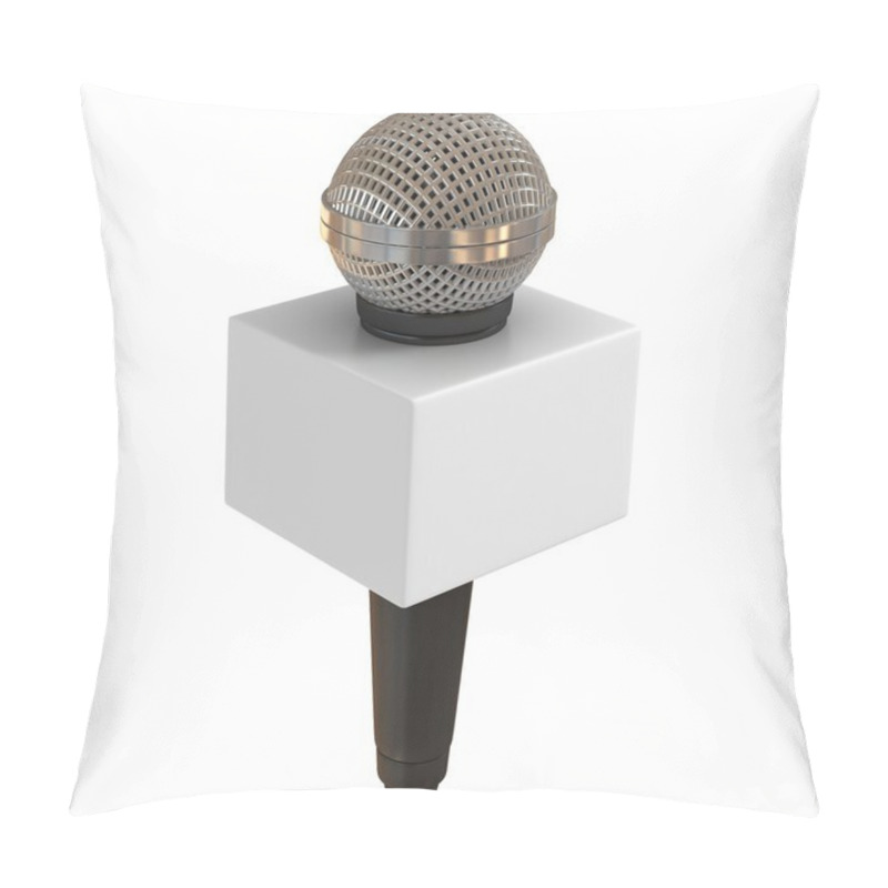 Personality  Microphone With Copy Space Box Pillow Covers