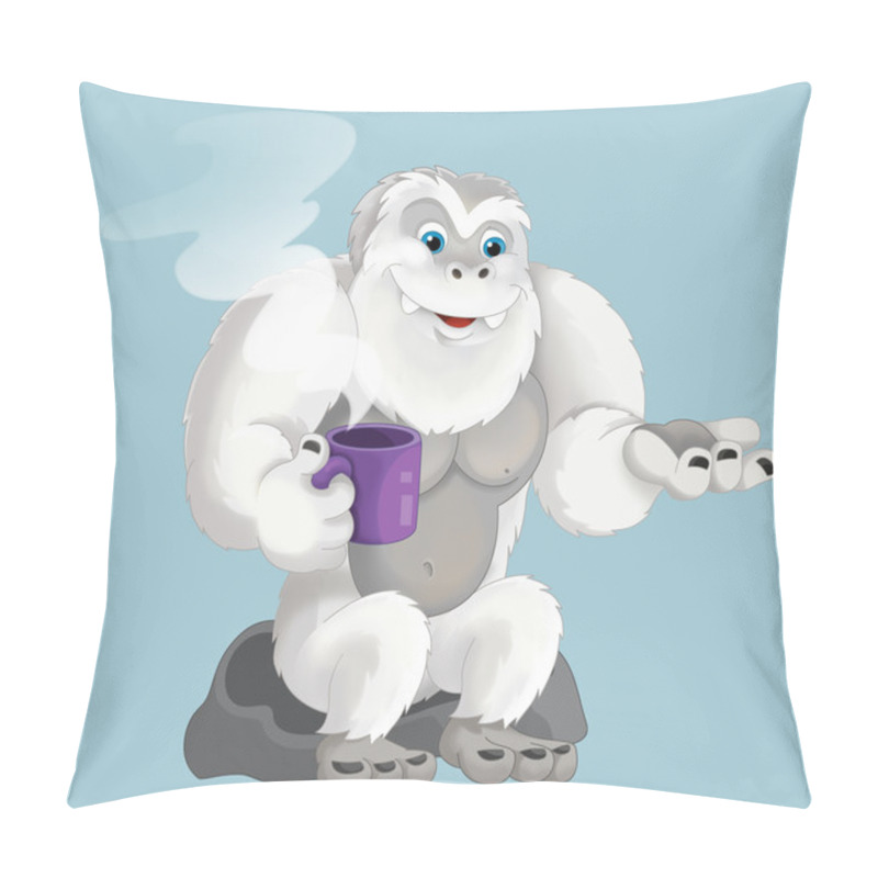 Personality  Cartoon Ape Like Yeti Pillow Covers