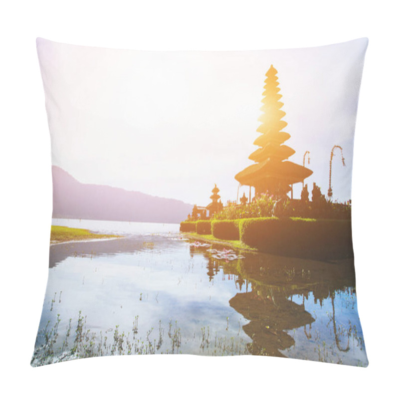 Personality  Temple Pura Ulun Danu Bratan On The Lake In Bali, Indonesia Pillow Covers