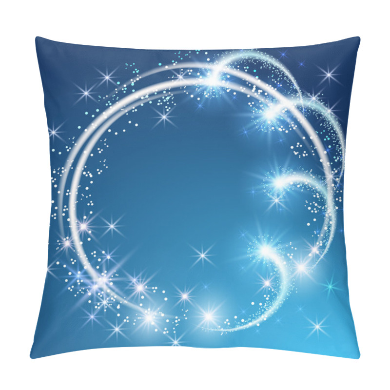 Personality  Glowing  Background With Stars Pillow Covers