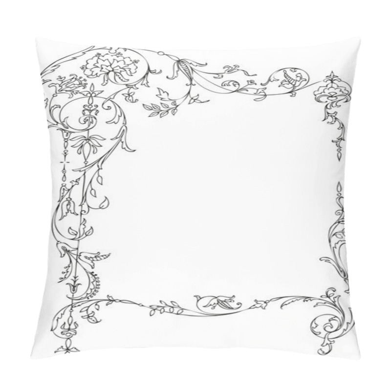 Personality  Classic Floral Frame Pillow Covers