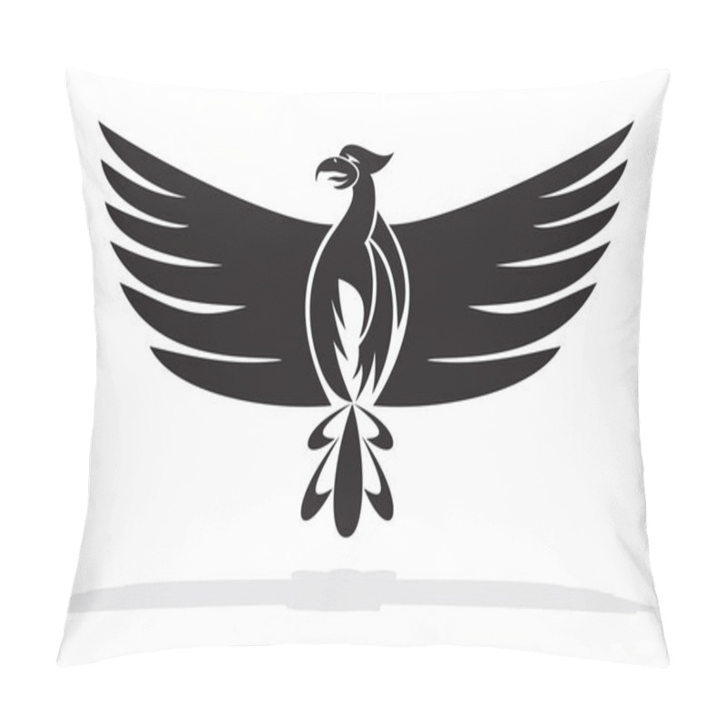 Personality  Phoenix Bird Vector Illustration Pillow Covers