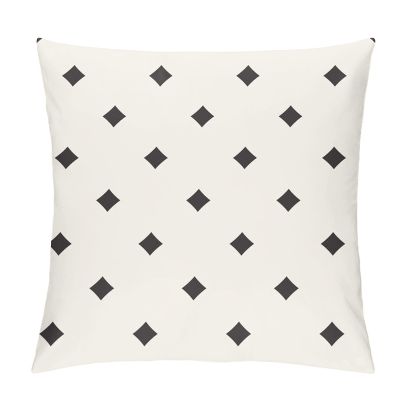 Personality  Vector Seamless Black And White Geometric Lines Pattern. Abstract Geometric Background Design Pillow Covers