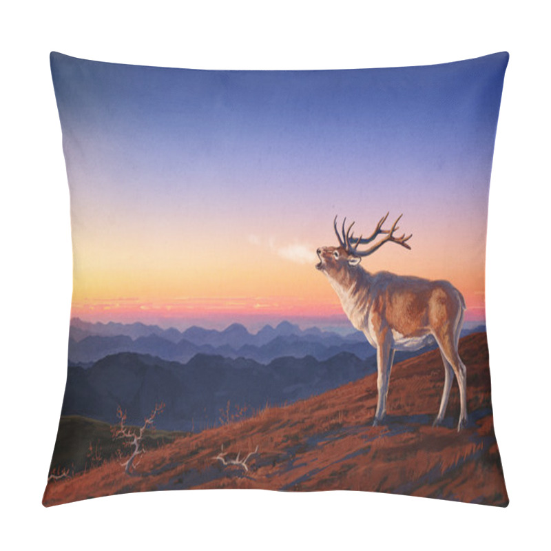 Personality  Red Deer. Pillow Covers