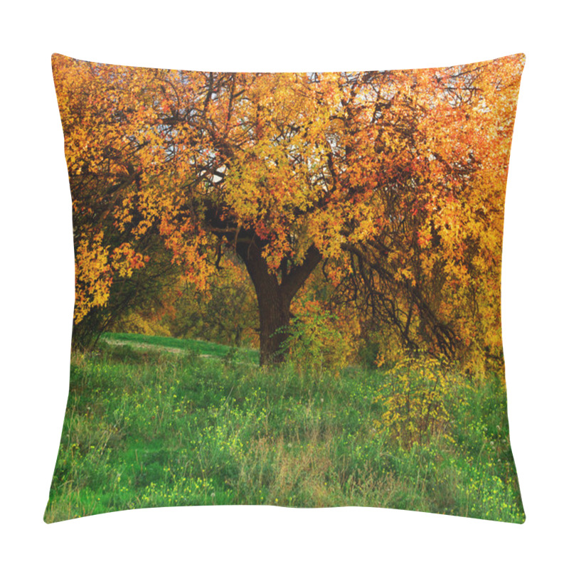 Personality  Big Autumn Tree Pillow Covers