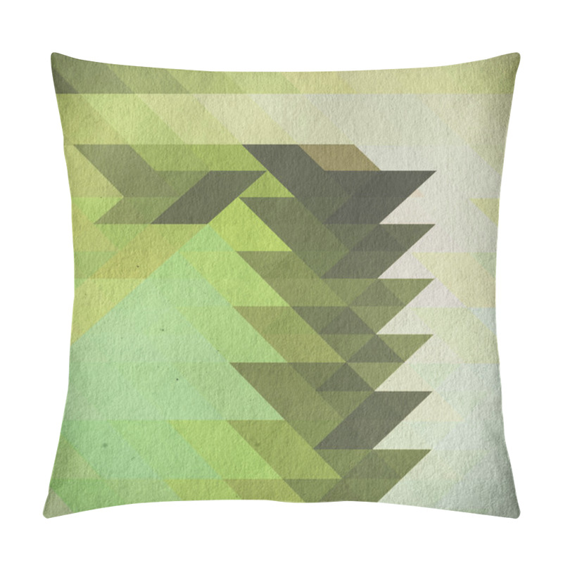 Personality  Green Grunge Mosaic Paper Texture Pillow Covers