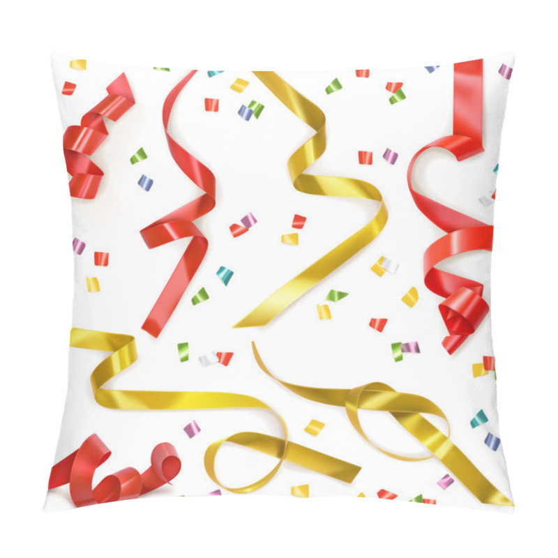 Personality  Festive Ribbons On White Pillow Covers