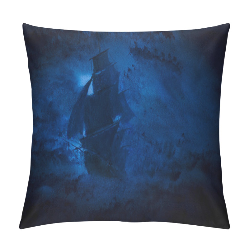 Personality  Pirate Ship And Storm Pillow Covers