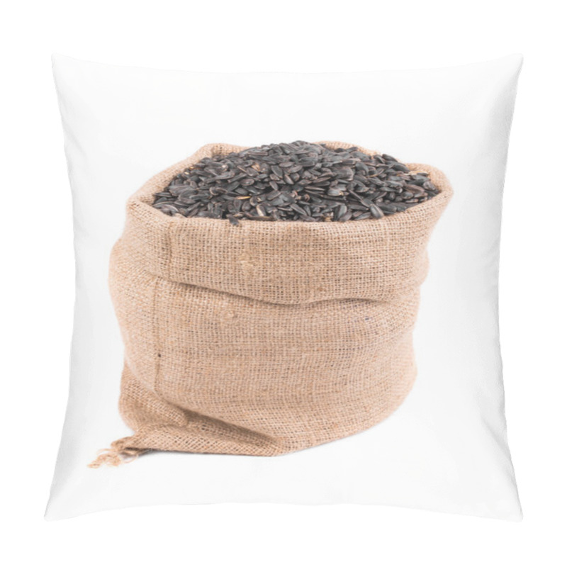 Personality  Black Sunflower Seeds In Bag. Pillow Covers