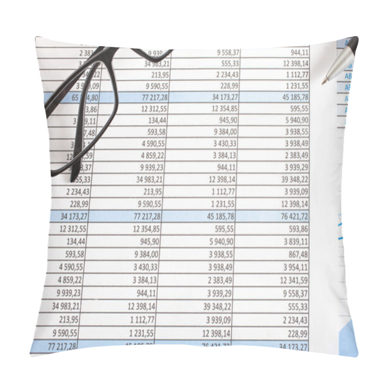 Personality  Financial Reports And Charts Pillow Covers