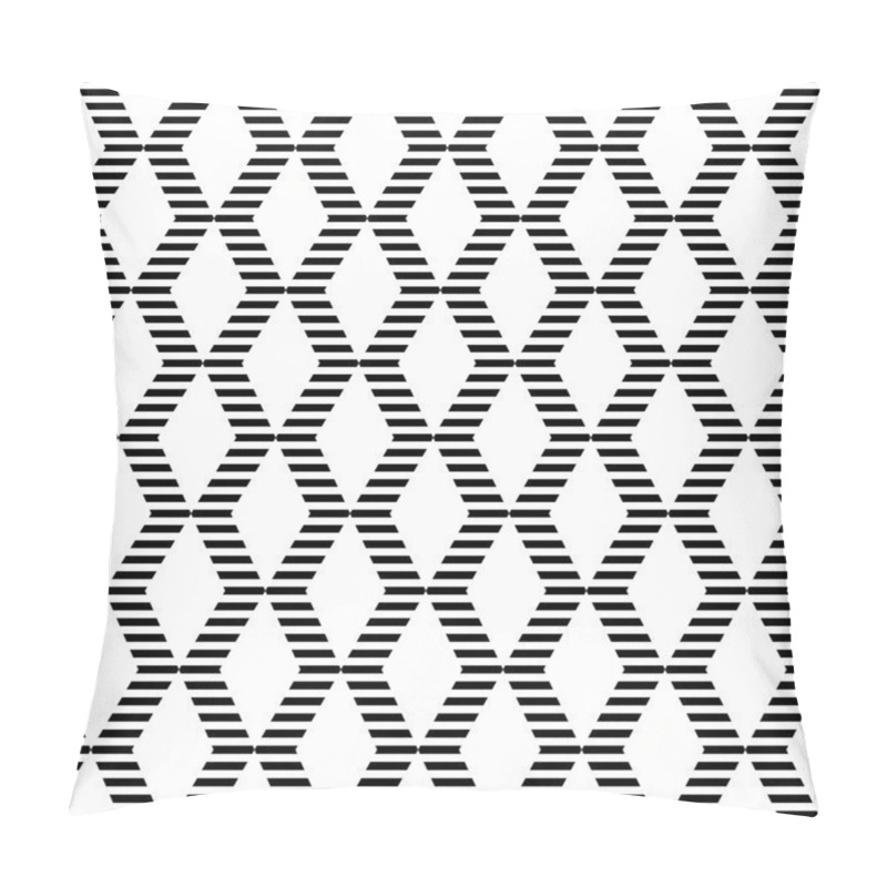 Personality  Seamless Geometric Zigzags And Diamonds Pattern. Pillow Covers