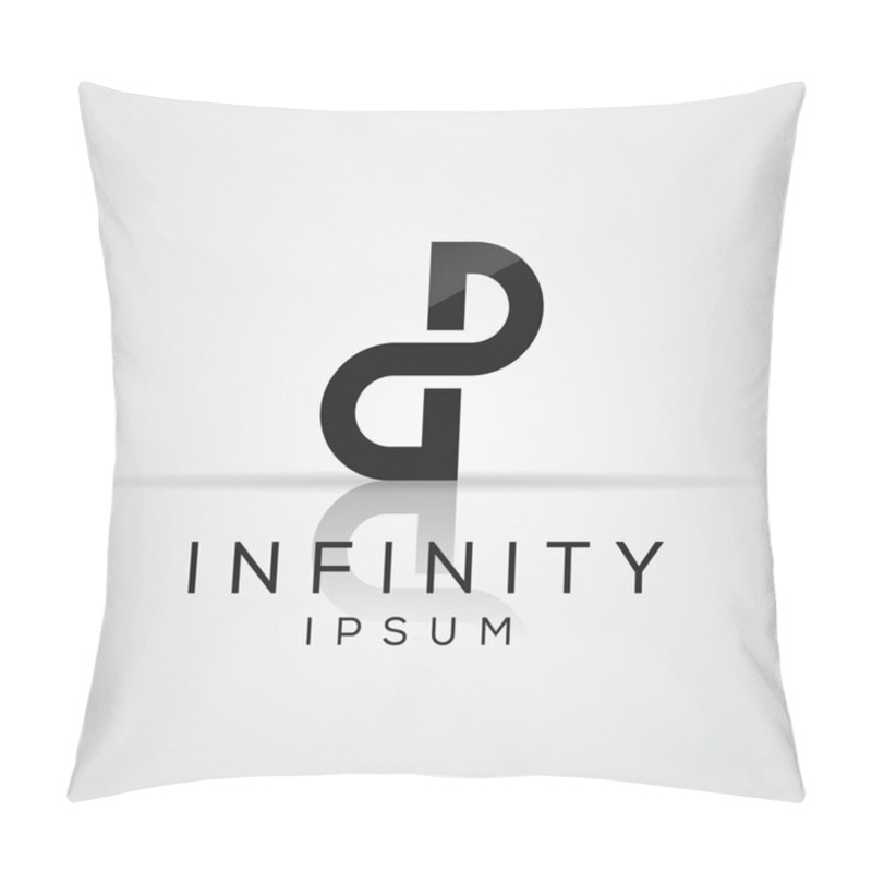 Personality  Alphabet Logo Design. Pillow Covers