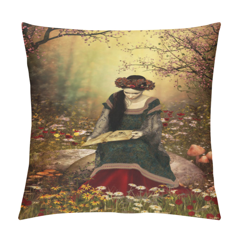 Personality  A Woman Reading A Book Pillow Covers