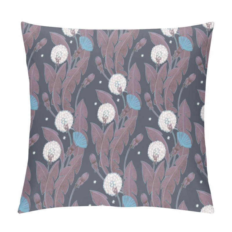 Personality  Night Dandelion Eamless Pattern Pillow Covers