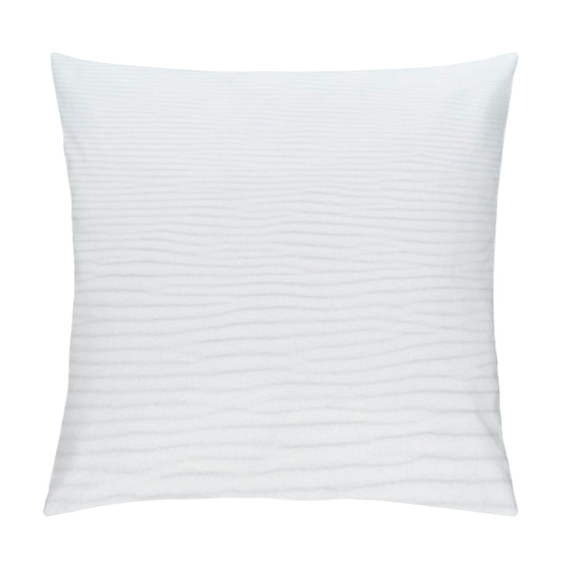 Personality  Clear White Wavy Sand Textured Background Pillow Covers