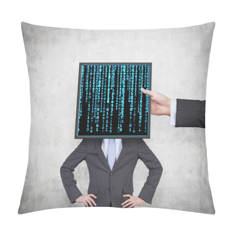 Personality  Screen With Matrix Pillow Covers