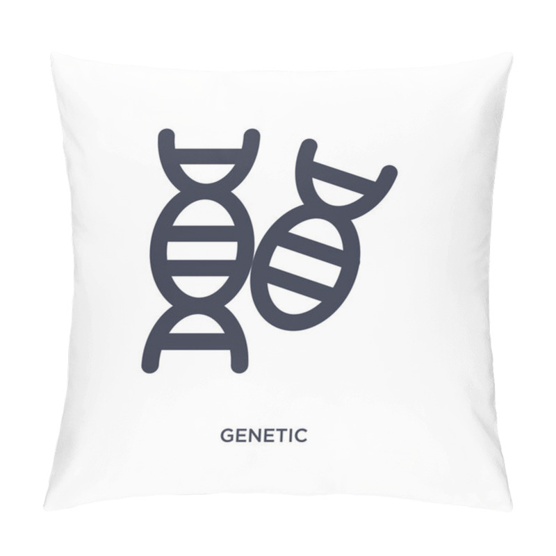 Personality  Genetic Icon On White Background. Simple Element Illustration Fr Pillow Covers