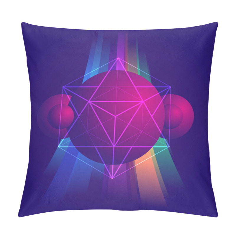 Personality  Abstract Geometric Element And Planets Pillow Covers