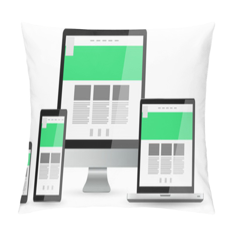 Personality  Modern Digital Tech Device Collection Pillow Covers