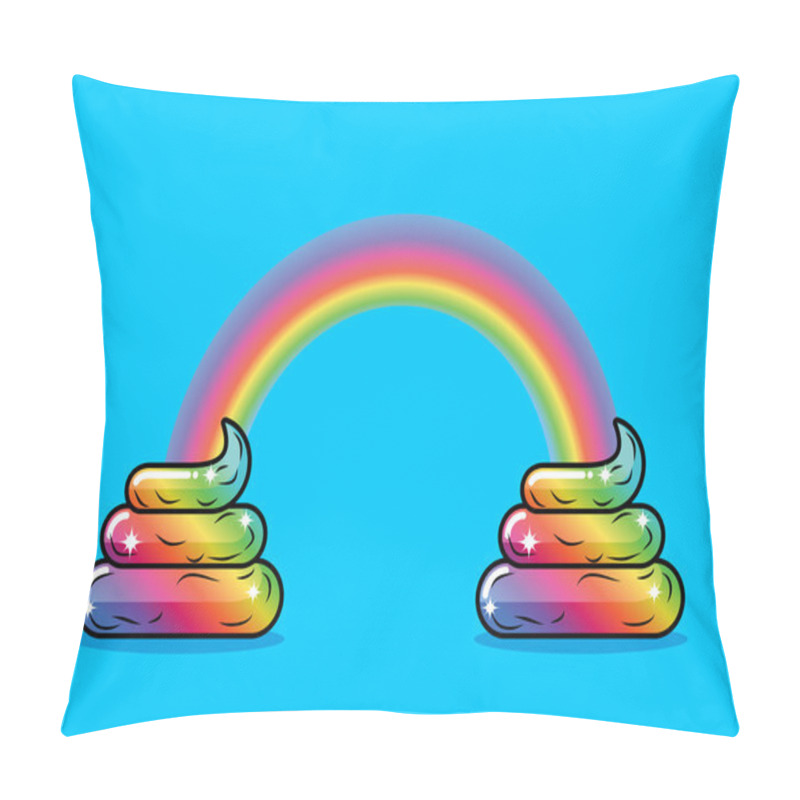 Personality  Turd Unicorn And Rainbow. Appearance Of Rainbow Shit Fabulous An Pillow Covers