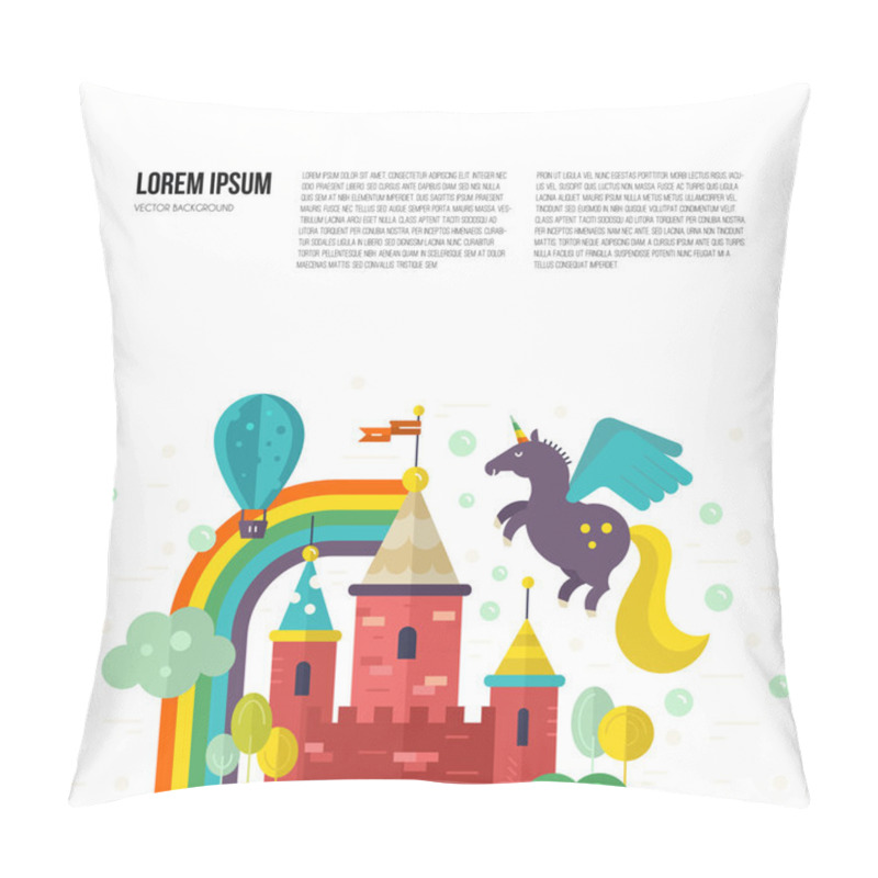 Personality  Fairy Castle Illustration Pillow Covers