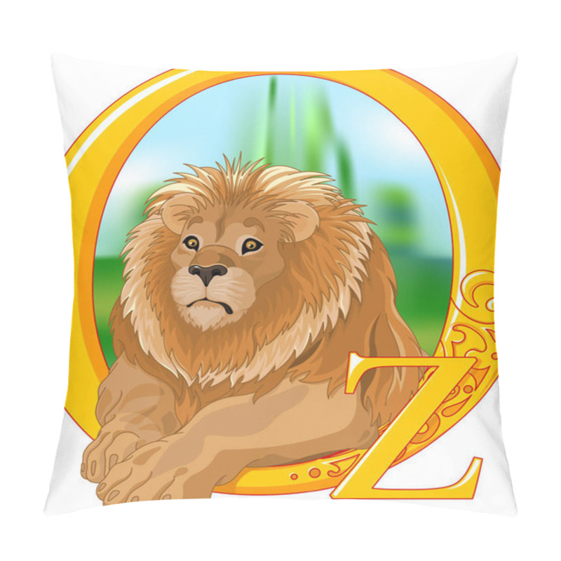 Personality  Illustration Of Cute Lion.  Pillow Covers