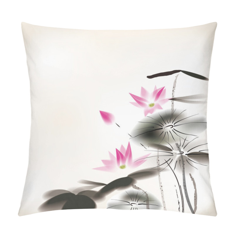 Personality  Waterlily Painting Pillow Covers