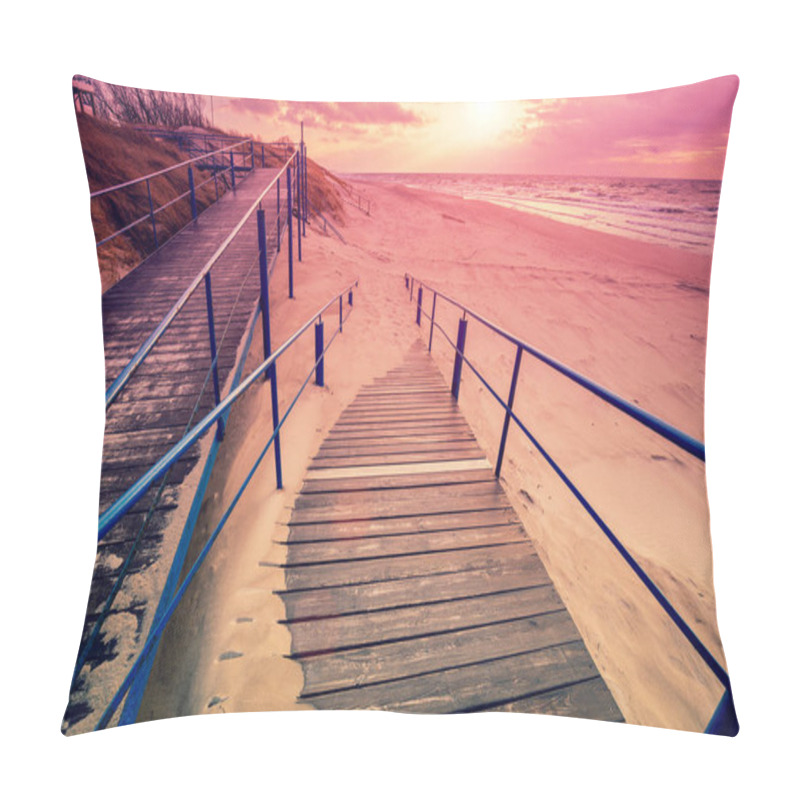 Personality  Stairway To The Beach Pillow Covers