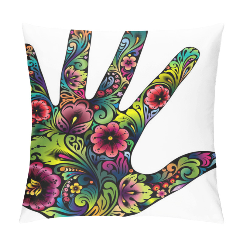 Personality  Hand In The Flowers II Pillow Covers