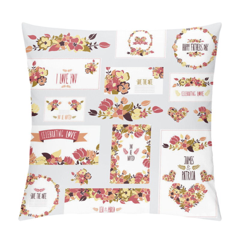 Personality  Floral Cards Set Pillow Covers