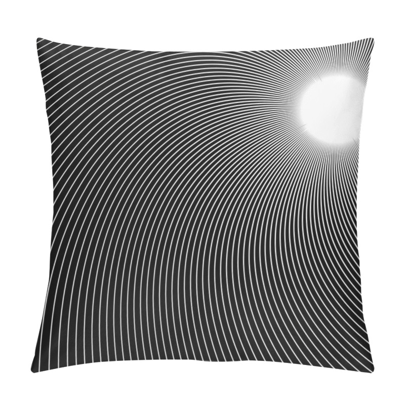 Personality  Dynamic Curved Lines Abstract Pattern Pillow Covers