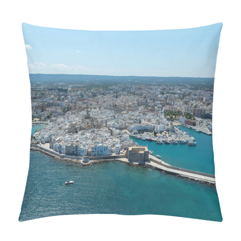 Personality  Aerial View Of The Old Town Of Monopoli, Italy Pillow Covers