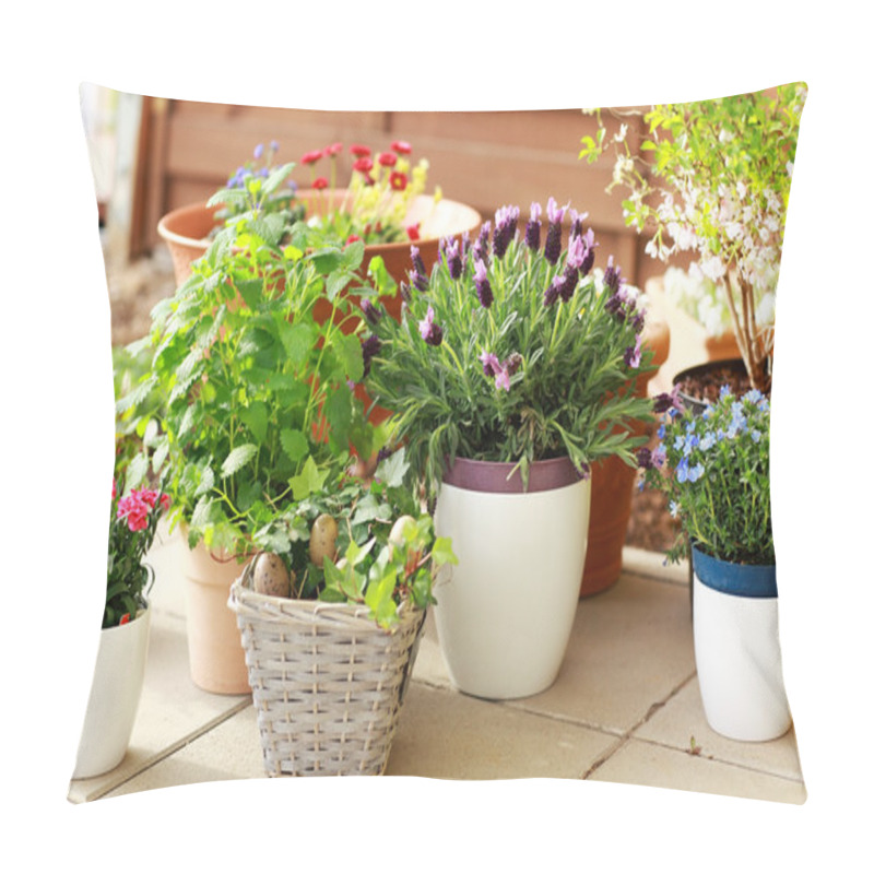 Personality  Flower Pots Pillow Covers