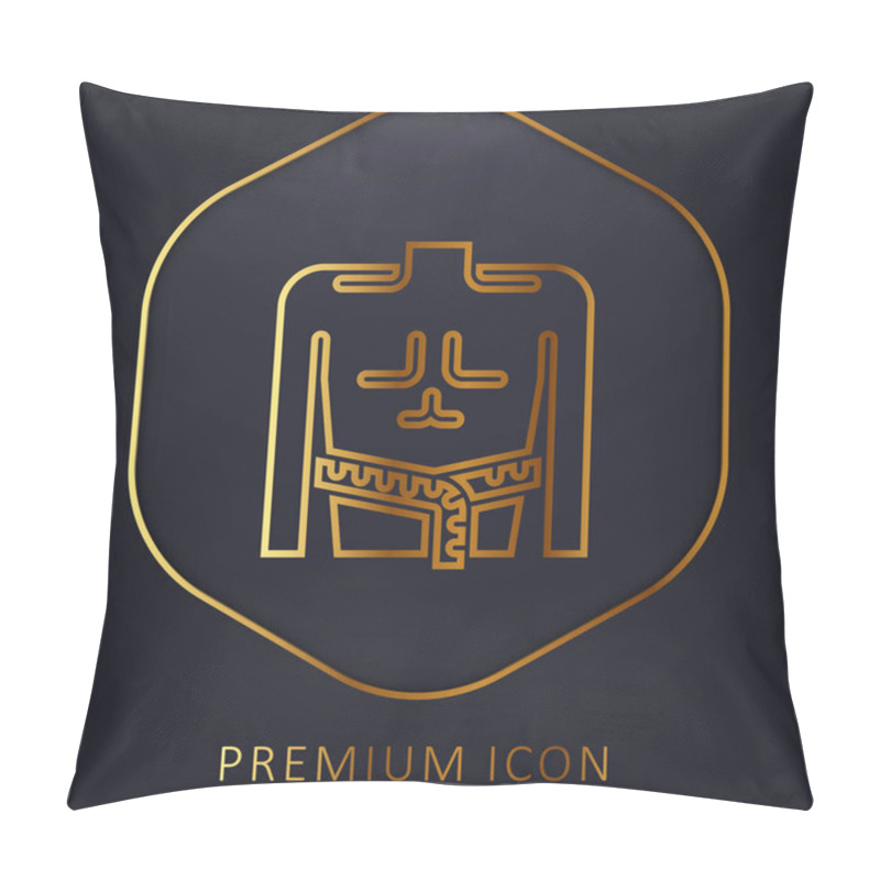 Personality  Body Mass Golden Line Premium Logo Or Icon Pillow Covers