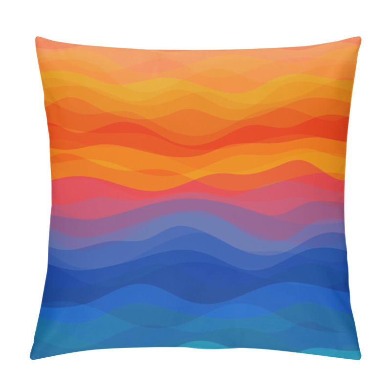 Personality  Abstract Wavy Background Pillow Covers